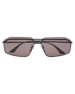 Солнцезащитные очки в прямоугольной оправе с двойным мостом Balenciaga eyewear