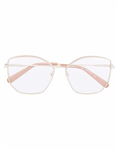 Глянцевые очки в массивной оправе Salvatore ferragamo eyewear