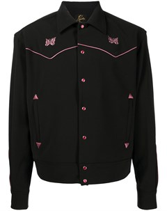 Куртка рубашка с вышитым логотипом Needles