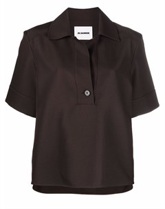 Блузка свободного кроя с короткими рукавами Jil sander