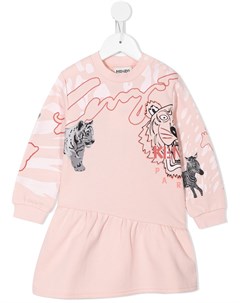 Платье джемпер с логотипом Kenzo kids