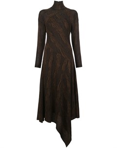 Жаккардовое трикотажное платье Woodgrain Proenza schouler