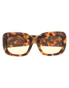 Солнцезащитные очки черепаховой расцветки Linda farrow