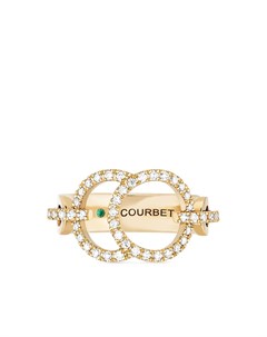 Кольцо Celeste из желтого золота с бриллиантами Courbet