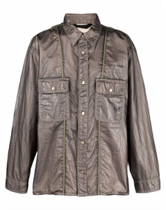 Куртка рубашка с эффектом металлик Diesel