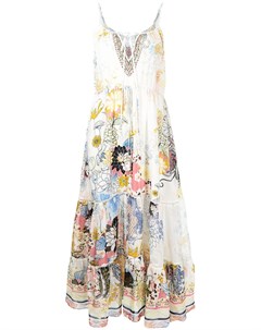 Ярусное платье макси с цветочным принтом Camilla