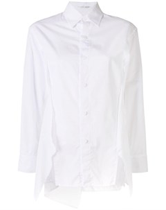 Приталенная рубашка асимметричного кроя Yohji yamamoto