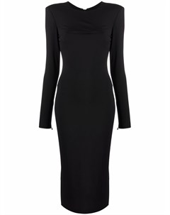 Платье мини с объемными плечами Versace