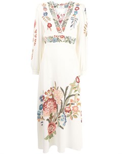 Платье в стиле ампир с цветочным принтом Etro