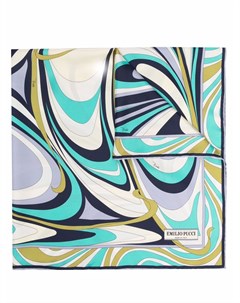 Шелковый платок с абстрактным принтом Emilio pucci