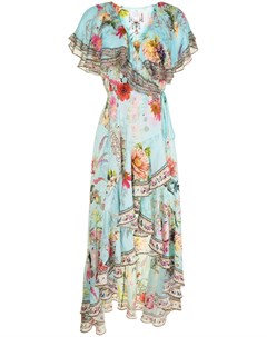 Платье с оборками и цветочным принтом Camilla