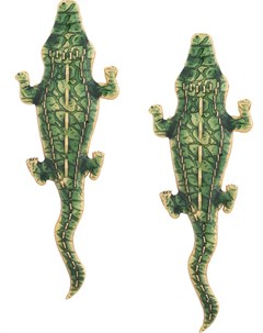 Крупные серьги в форме крокодилов Natia x lako