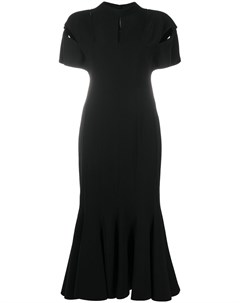 Платье с короткими рукавами и разрезами Versace
