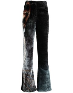 Расклешенные бархатные брюки Conner ives