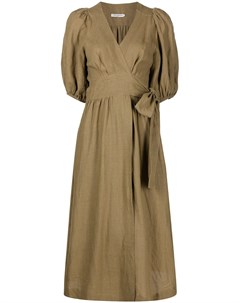 Льняное платье Fiona с объемными рукавами Three graces