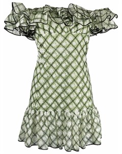 Платье мини с оборками Giambattista valli