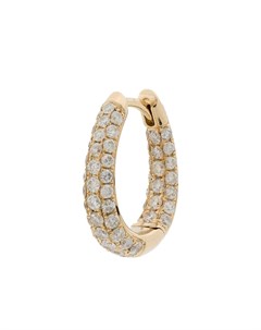 Серьга кольцо Inside Out из желтого золота с бриллиантами Jacquie aiche