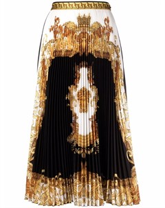Плиссированная юбка с эффектом тромплей Versace
