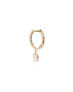 Серьга кольцо из желтого золота с бриллиантами Anita ko
