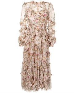 Платье Garland Flora с оборками Needle & thread