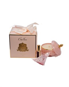 Свеча ароматическая pink champagne в вазе подарок розовый 14x14 см Garda decor