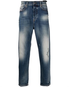 Зауженные джинсы с эффектом потертости Diesel