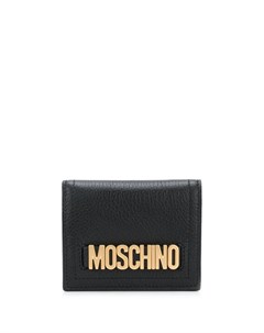 Мини кошелек с металлическим логотипом Moschino
