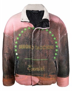 Куртка с меховой подкладкой и графичным принтом Egonlab.