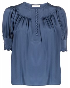 Шелковая блузка с кружевом Ulla johnson