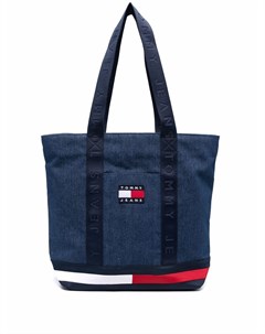 Джинсовая сумка на плечо с нашивкой логотипом Tommy hilfiger