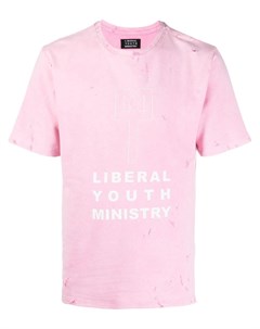 Футболка с графичным принтом и эффектом потертости Liberal youth ministry