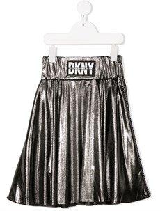 Расклешенная юбка с нашивкой логотипом Dkny kids