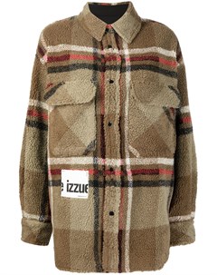 Флисовая куртка рубашка в клетку Izzue