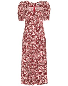 Платье миди Matin с цветочным принтом Reformation