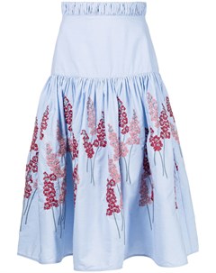 Расклешенная юбка Caposele с цветочной вышивкой Silvia tcherassi