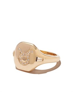 Перстень Taurus из желтого золота с бриллиантами Shay