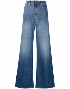 Широкие джинсы с завышенной талией 7 for all mankind