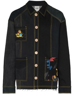 Джинсовая куртка из коллаборации с The Magpie Project Bethany williams