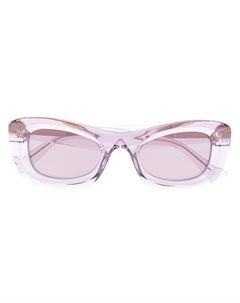 Солнцезащитные очки в прямоугольной прозрачной оправе Bottega veneta eyewear