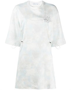 Платье футболка Meteor Shower с принтом тай дай Off-white