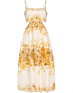 Платье миди Aliane с цветочным принтом Zimmermann