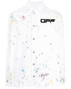 Джинсовая рубашка Splatter из коллаборации с Marais Off-white