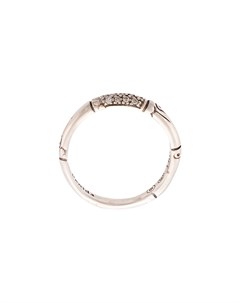 Серебряное кольцо Bamboo с бриллиантами John hardy