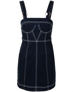 Джинсовое платье мини с контрастной строчкой Alice mccall