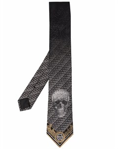 Шелковый галстук с логотипом Skull Philipp plein