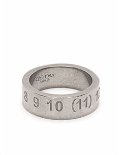 Серебряное кольцо с гравировкой Maison margiela