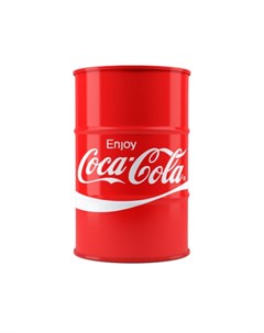Журнальный столик бочка coca cola красный 45x68x45 см Starbarrel