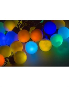 Новогодняя гирлянда LED шарики RGB 5 м 25диодов 23мм IP20 Neon-night