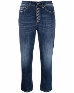 Укороченные джинсы с завышенной талией Dondup