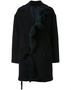 Однобортное пальто с оборками Unravel project